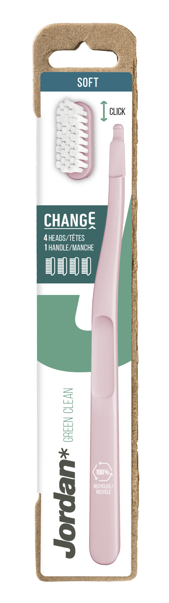 Hambahari Change Green Clean Soft 4-vahetusharja - Image 2