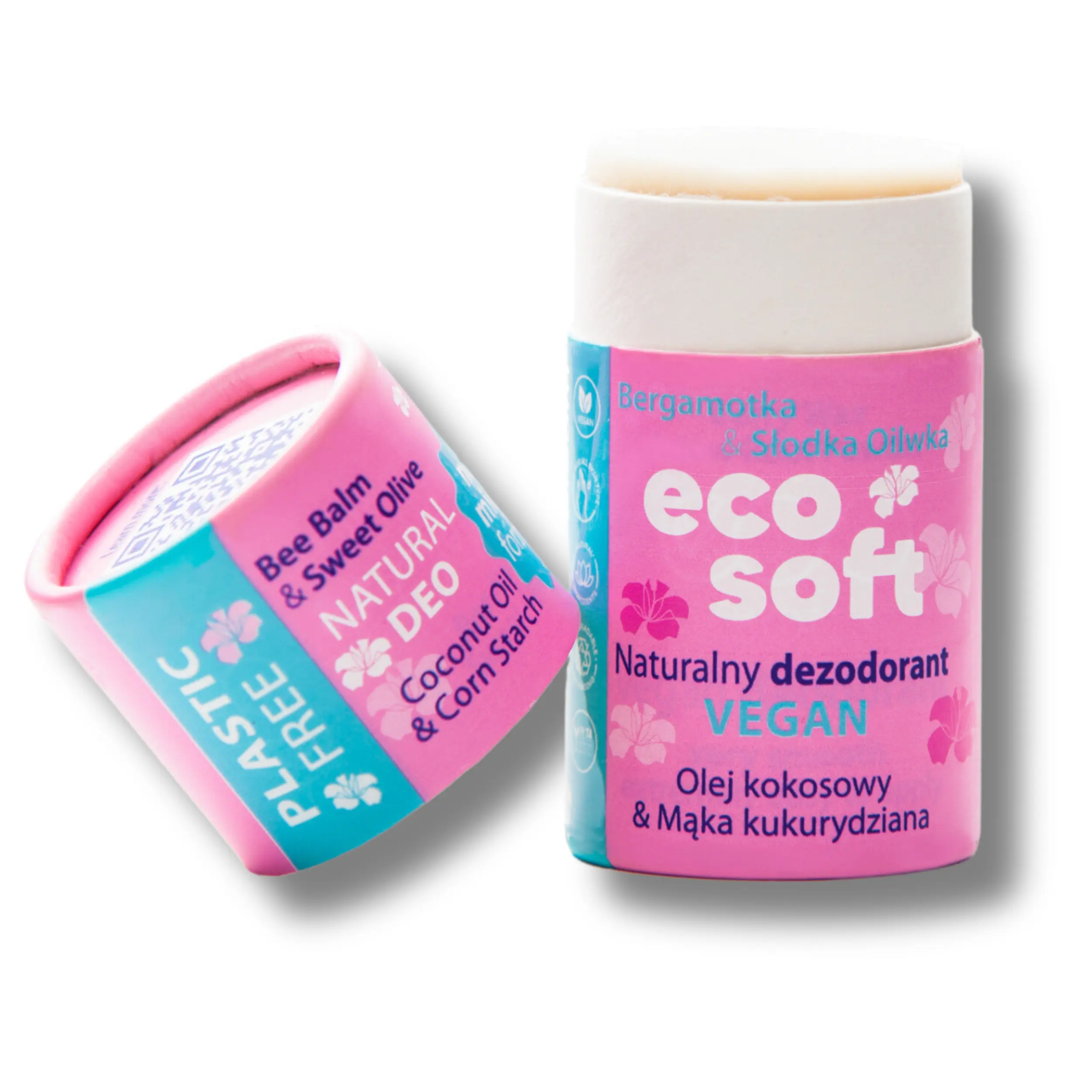 EcoSoft Natural Vegan deodorant plastivaba Flower Bloom 50g - Image 2