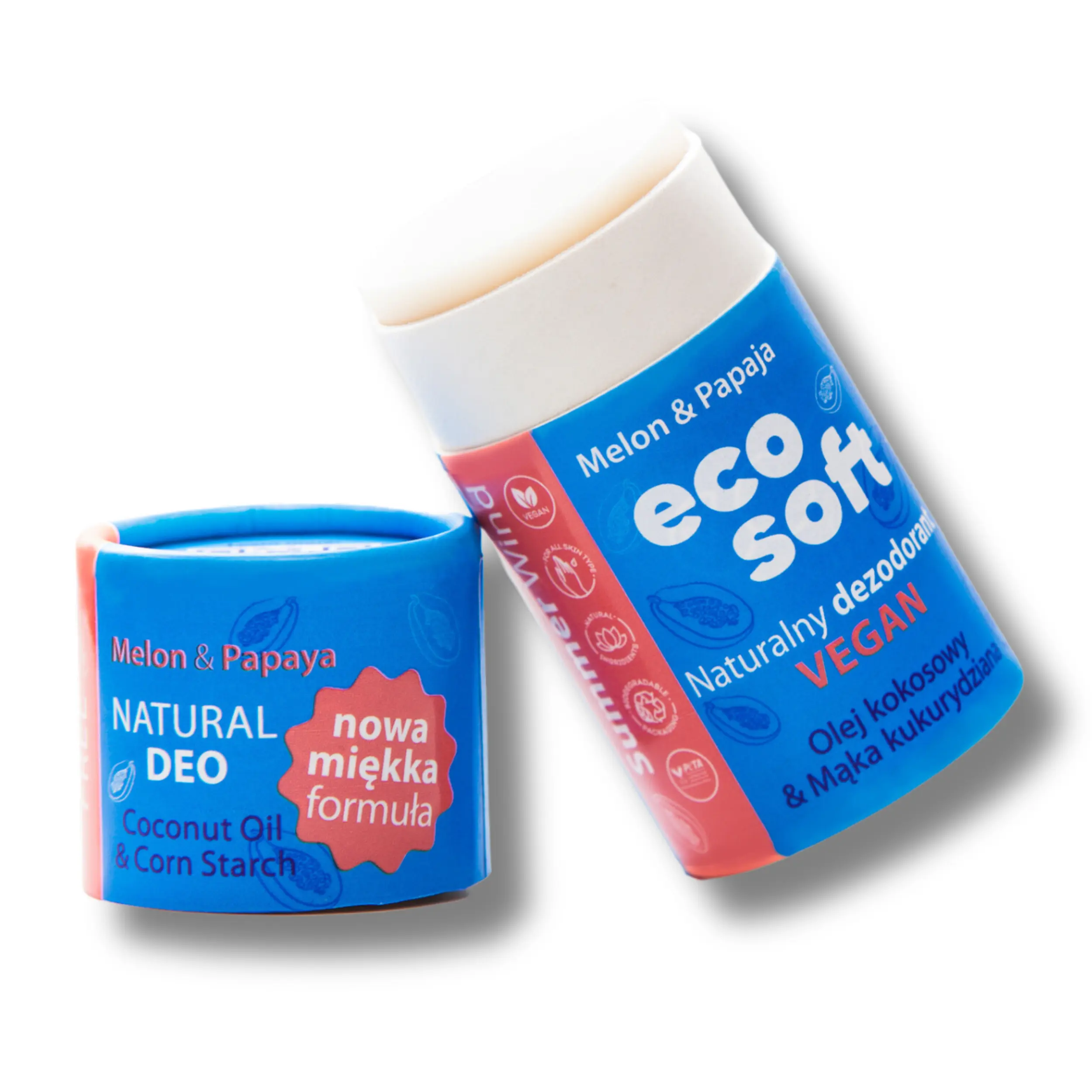 EcoSoft Natural Vegan deodorant plastivaba Summer Wind 50g - Image 2